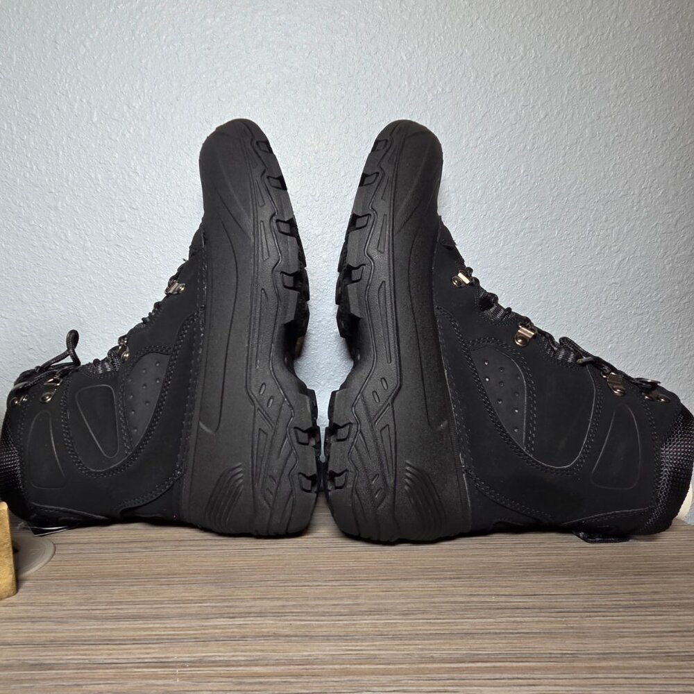 NEW!!! London Fog Breckenridge Black Insulated Hiking Boots 10M Waterproof - Picture 4 of 8